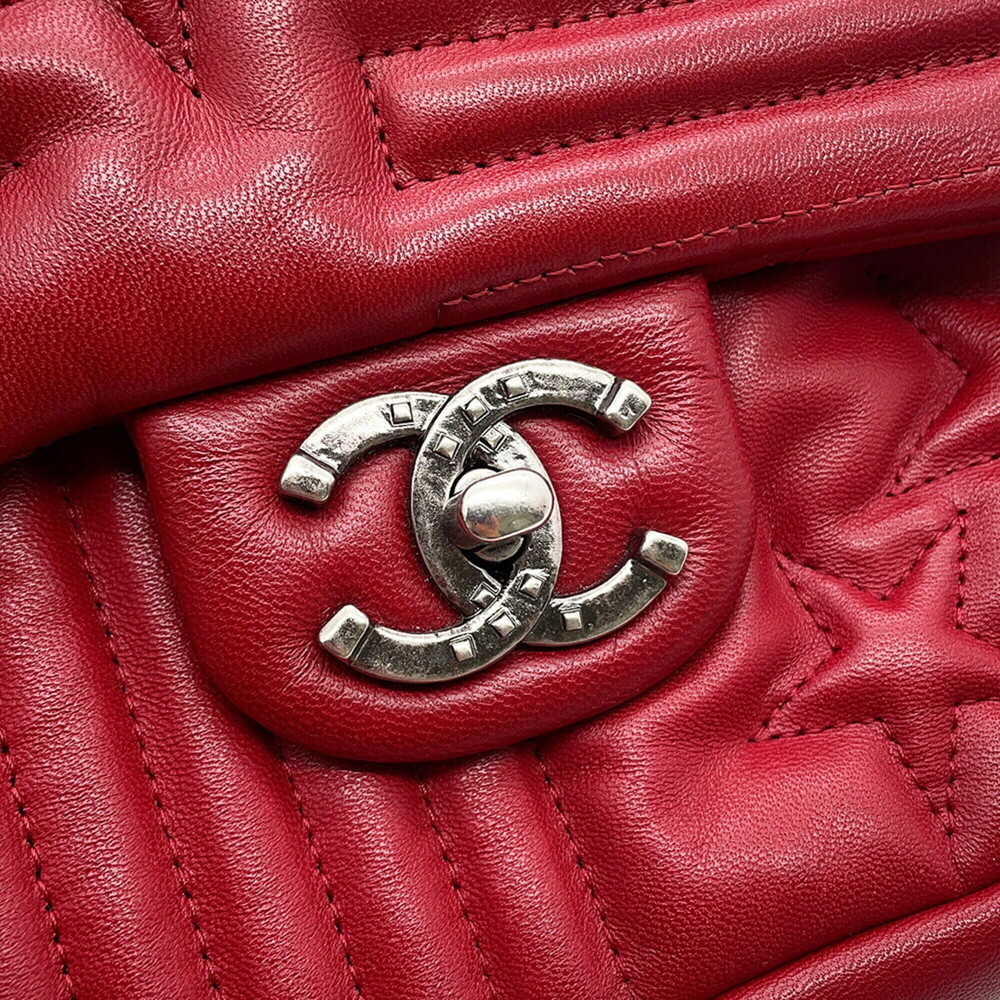 Chanel Chain Shoulder Bag, Coco Mark Star, Lambskin, CHANEL 2-way Handbag, Wo... - Picture 7 of 14